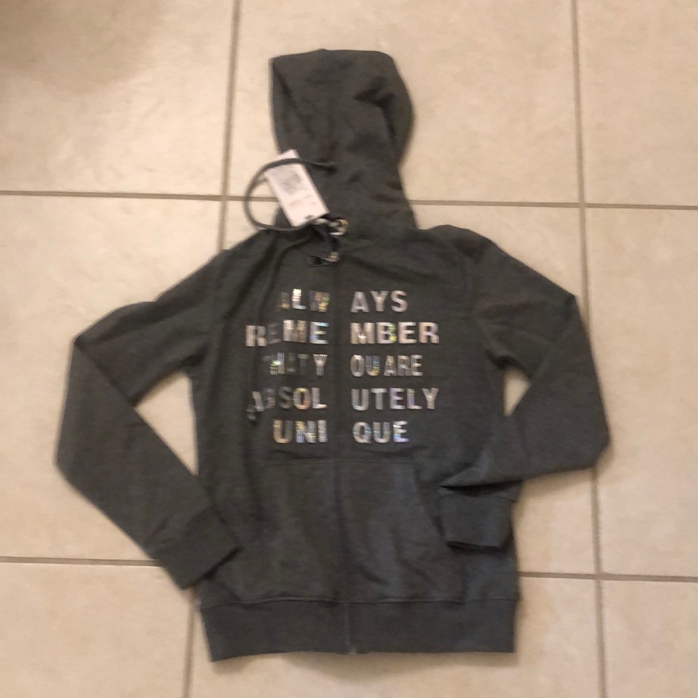 Zip up hooded jacket